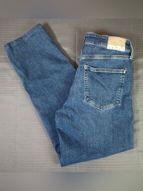 Mavi Soho High Rise Girlfriend Jeans Women’s 28/29 Medium Wash Denim Relaxed Fit